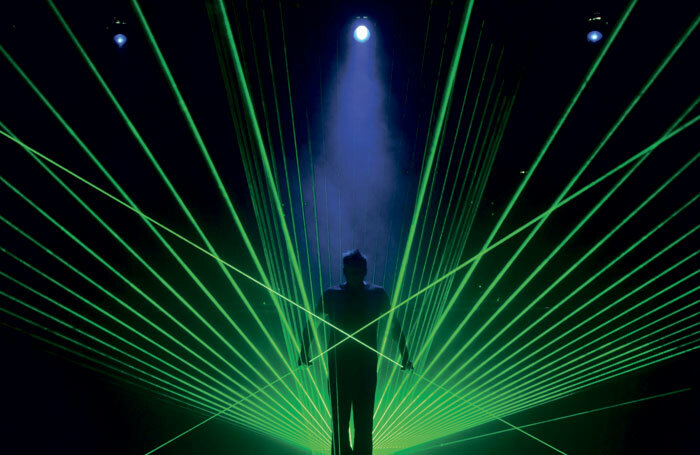 Jamie Allan's laser act, which used to feature in Impossible