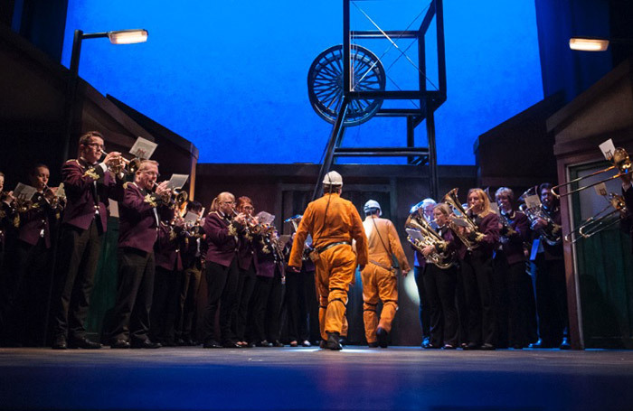 The Delph Band In Brassed Off at Oldham Coliseum. Photo: Joel C Fildes