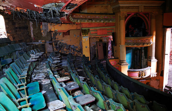Inside the derelict Empire Theatre in Burnley. Photo: Fragglehunter