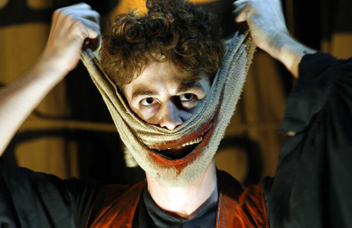 Louis Maskell in The Grinning Man. Photo:  Simon Annand