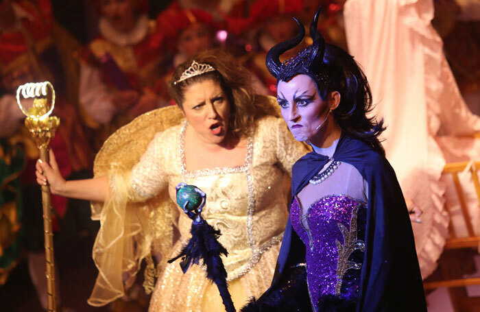Claire Sundin and Julie Stark in Sleeping Beauty at Theatre Royal Wakefield. Photo: Amy Charles Media
