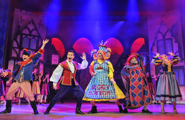 The cast of Dick Whittington at the Marlowe Theatre, Canterbury. Photo: Paul Clapp
