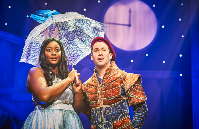 The cast of Cinderella at Oxford Playhouse. Photo: Geraint Lewis