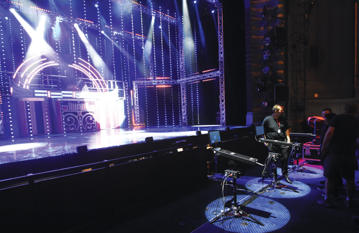 GroundControl in demonstration at the New Alexandra Theatre, Birmingham, in August, for a youth production of Grease. Photo: PRG XL Video