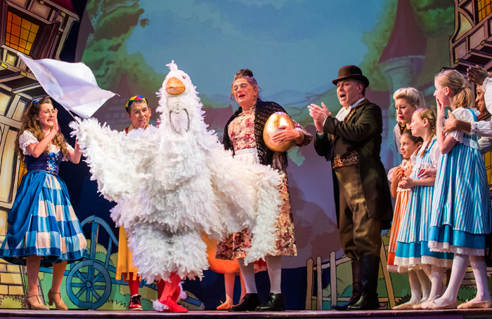 A scene from Mother Goose at Wilton's Music Hall. Photo: Tristram Kenton