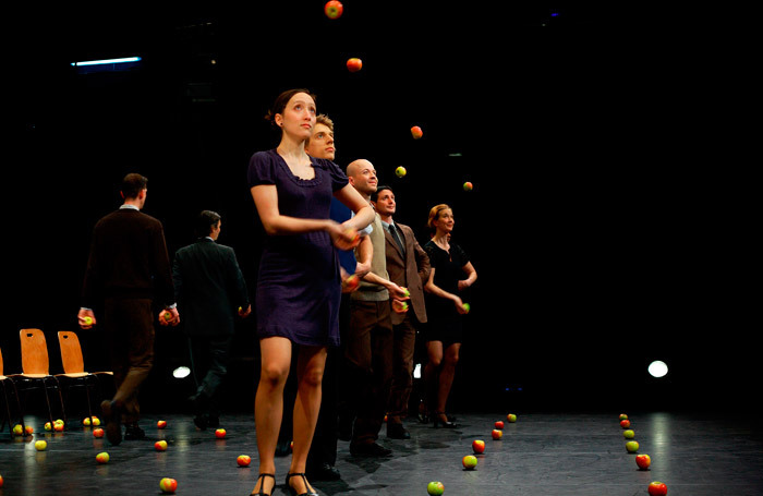 Gandini Juggling's Smashed at Peacock Theatre, London. Photo: Ryoko Uyama