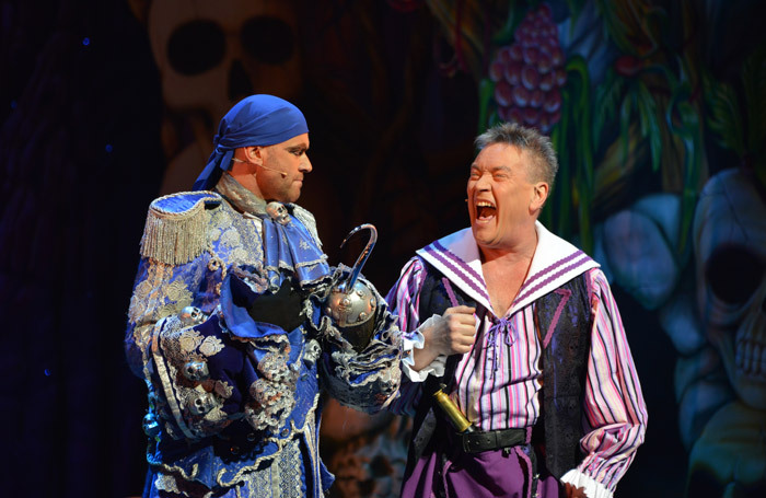 Darren Day and Billy Pearce in Peter Pan at the Alhambra Theatre, Bradford