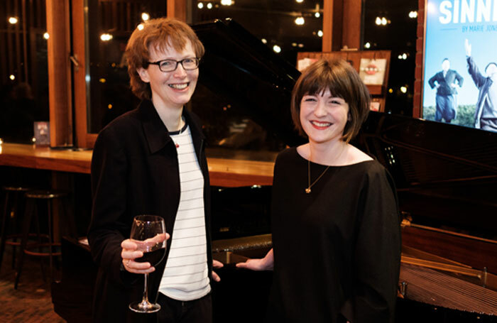 Rosemary Jenkinson (left) with the Lyric Theatre's literary manager Rebecca Mairs