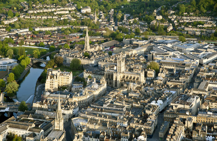 The city of Bath – Bath and North East Somerset Council is proposing a 100% cut to funding. Photo: Andrew Desmond/Shutterstock