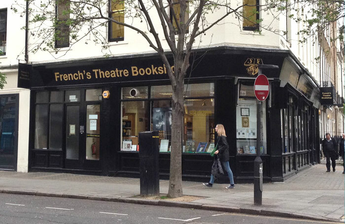 Samuel French's theatre bookshop on Fitzroy Street, London