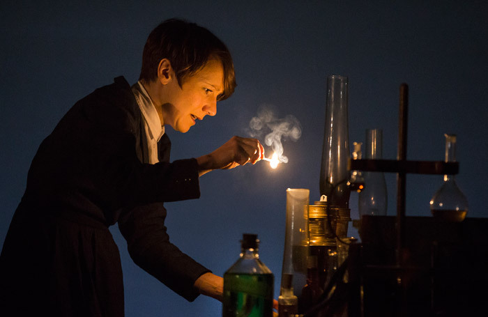 Polly Frame as Dr Frankenstein at Northern Stage. Photo: Pamela Raith