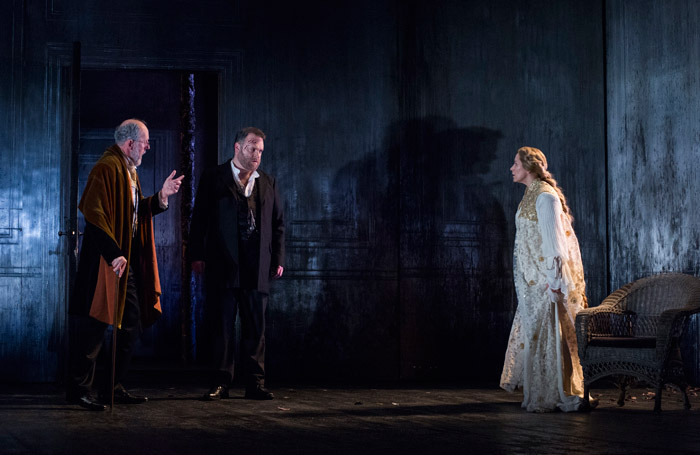 Alastair Miles, Roland Wood and Carolyn Sampson in Pelleas and Melisande. Photo: Richard-Campbell