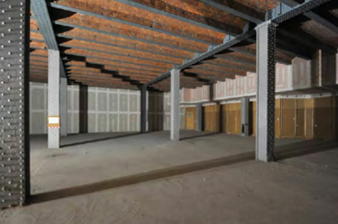 Interior of the Great Northern Warehouse, which will house the Northern Rep