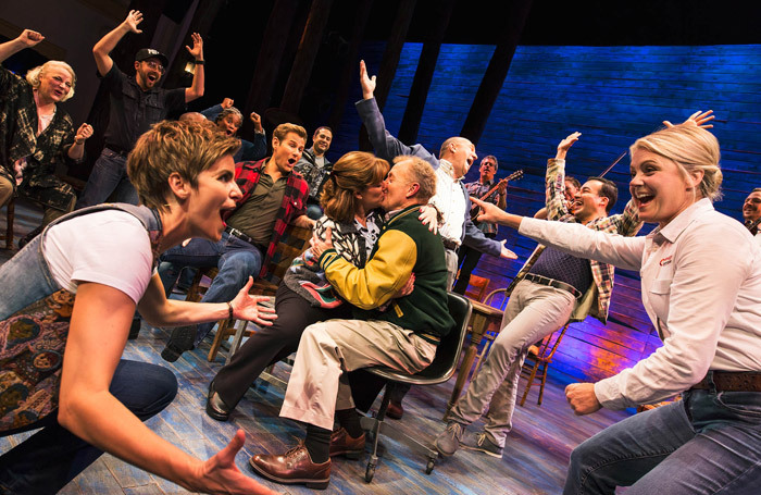 The cast of Come from Away on Broadway. Photo: Matthew Murphy,