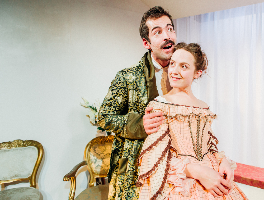 Duncan Moore and Isabella Marshall in Caste at Finborough Theatre, London. Photo: Greg Veit