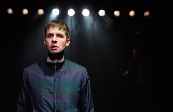 Sion Daniel Young, nominated for the Wales Theatre Awards, in Killology at Sherman Theatre, Cardiff. Photo: Mark Douet
