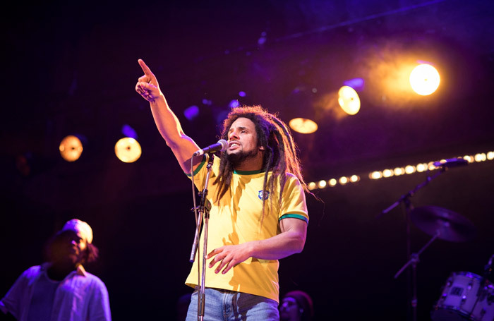 Mitchell Brunings in One Love: The Bob Marley Musical. Photo: Helen Maybanks