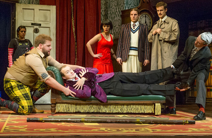 A scene from The Play That Goes Wrong. Photo: Alastair Miur