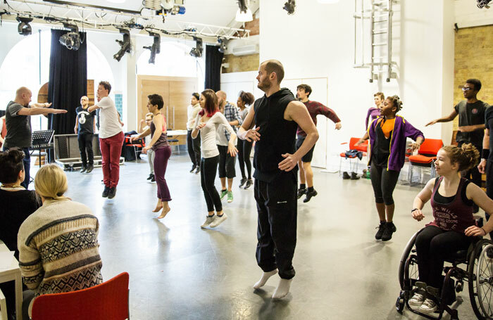 The company in rehearsals for Ramps On the Moon's Tommy. Photo: Richard Davenport