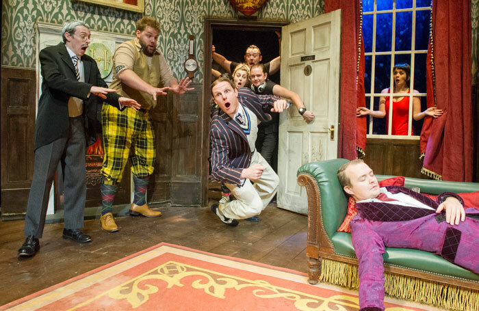 A scene from The Play That Goes Wrong. Photo: Alastair Miur