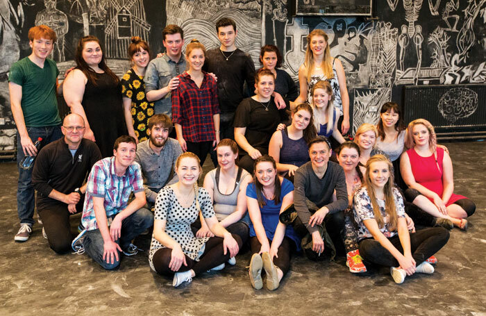Third-year drama and theatre studies students at Aberystwyth University, who worked together on the production Magnificat. Photo: Gareth Evans