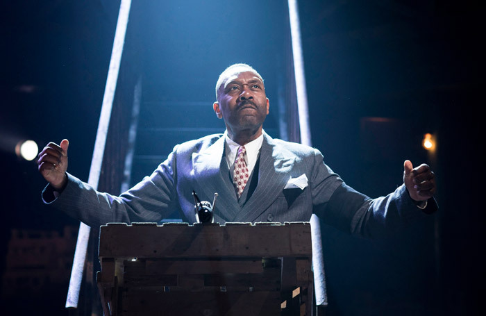 Lenny Henry in The Resistible Rise of Arturo Ui at the Donmar Warehouse, London. Photo: Helen Maybanks