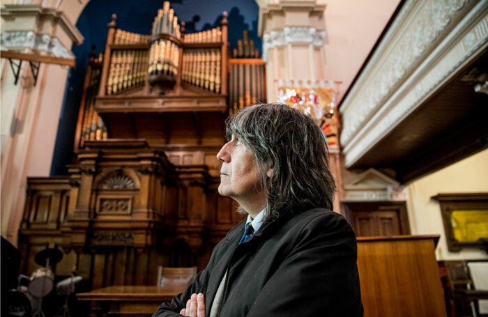 Polo Piatti, director of Opus Theatre, in His Place Community Church, Hastings. Photo: Peter Mould