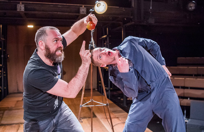 Brendan Cowell and Billy Howle in Life of Galileo at Young Vic, London. Photo: Tristram Kenton