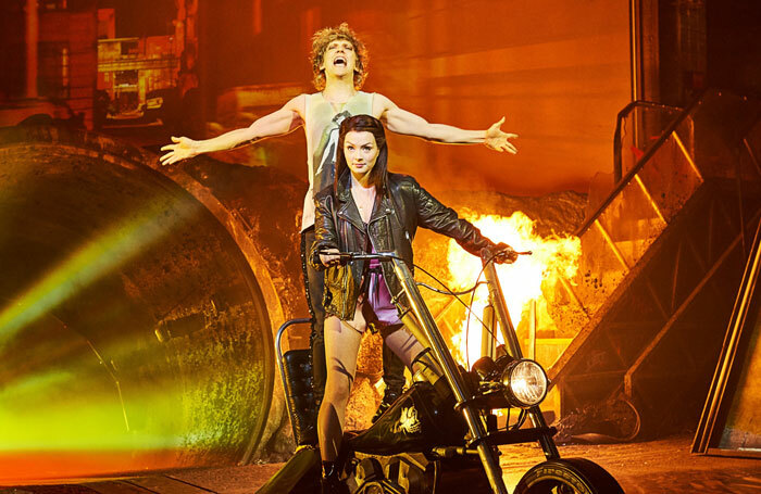 Andrew Polec and Christina Bennington in Bat Out of Hell. Photo: Specular