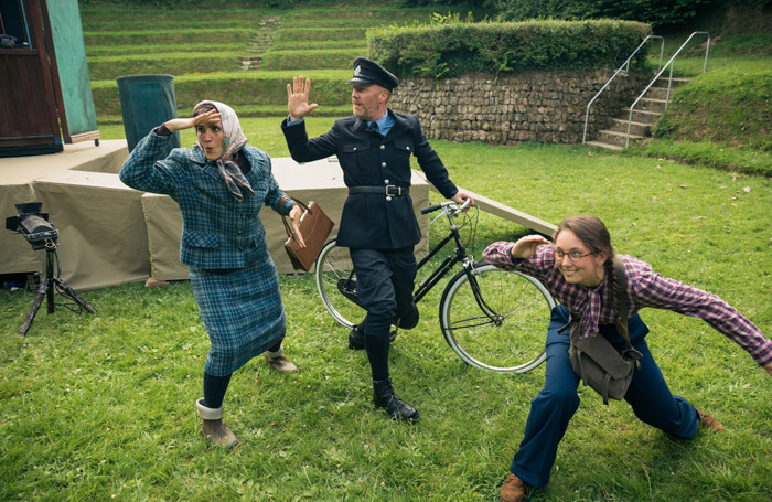 The cast of Miracle Theatre's The Third Policeman. Photo: Kristin Prisk