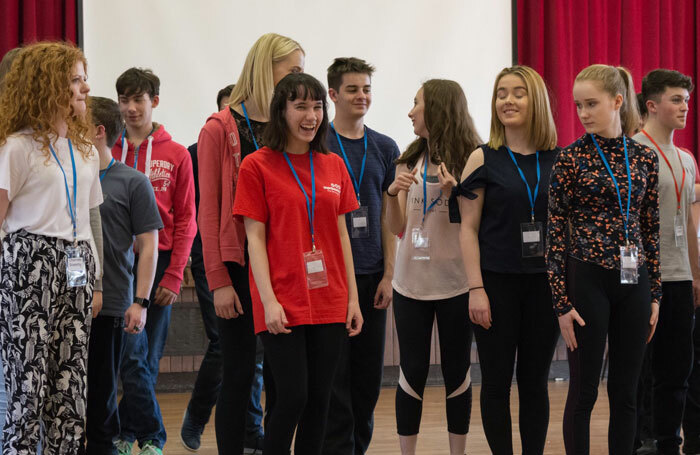 Batley and Spen Youth Theatre group workshop. Photo: Stage Shots