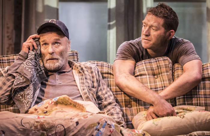Ed Harris and Barnaby Kay in a revival of Sam Shepard's Buried Child at Trafalgar Studios. Photo: Johan Persson