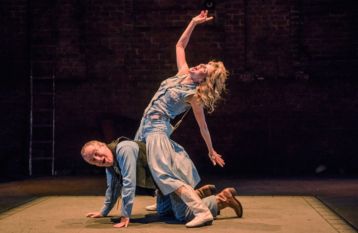 Mark Hadfield and Michelle Fairley in Road at the Royal Court, London. Photo: Tristram Kenton