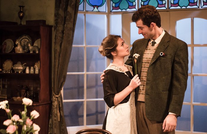 Charlotte Brimble and Duncan Moore in Windows at Finborough Theatre, London. Photo: Scott Rylander