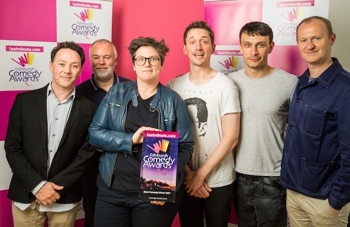Hannah Gadsby and John Robins with Richard Gadd and the League of Gentlemen