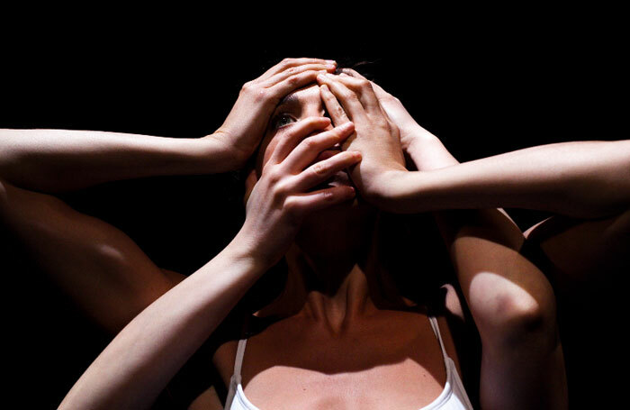 Amy Nostbakken and Norah Sadava in Mouthpiece at Canada Hub, King's Hall, Edinburgh. Photo: Joel Clifton