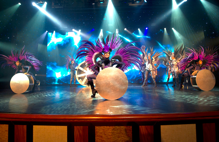 A performance on board one of P&O’s cruise ships