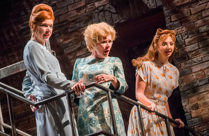 Janie Dee, Imelda Staunton and Zizi Strallen in Follies at the Olivier. Photo: Tristram Kenton