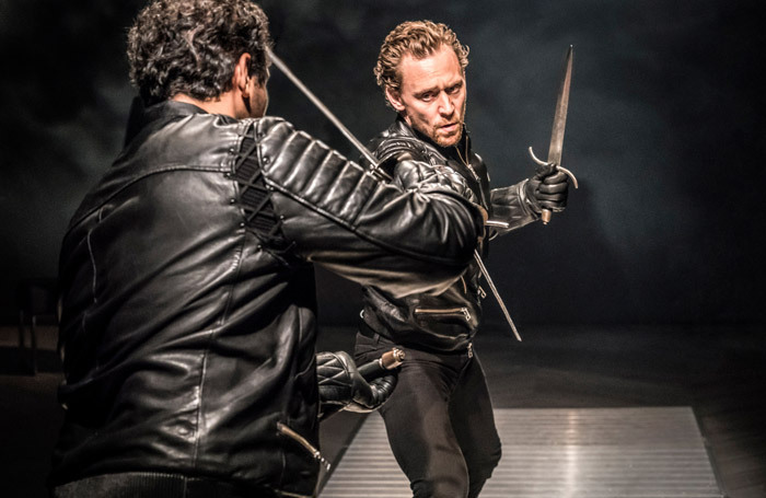 Tom Hiddleston in Hamlet at the Vanbrugh Theatre, London. Photo: Johan Persson