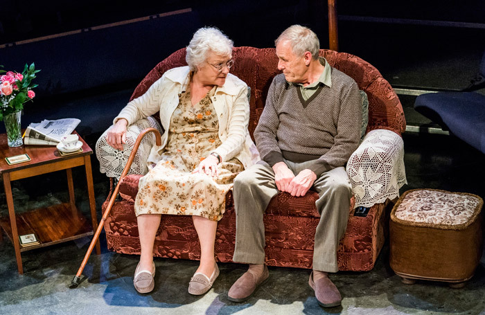 Sue Wallace and Ian Gelder in The March on Russia at the Orange Tree Theatre, London. Photo:Tristram Kenton