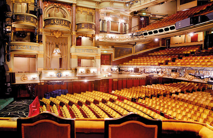 Theatre Royal, Drury Lane auditorium from the royal box. Photo: Peter Dazeley