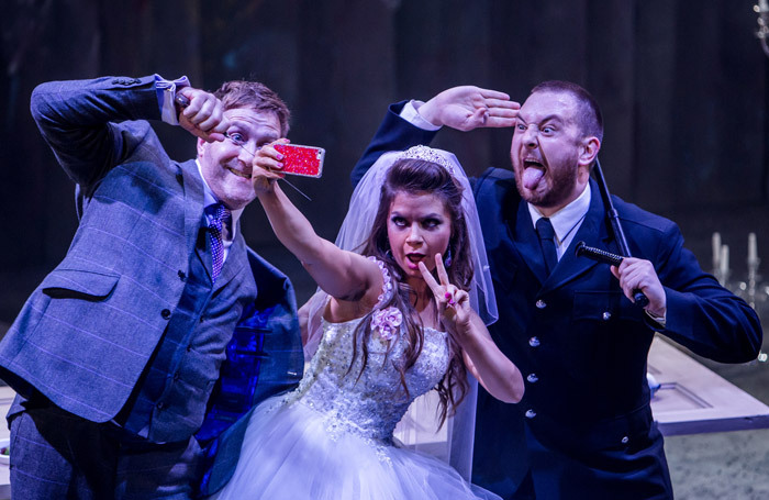 The cast of The Threepenny Opera at Octagon Theatre, Bolton. Photo: Richard Davenport