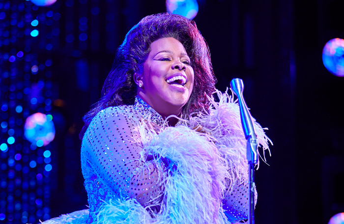 Amber Riley in the London production of Dreamgirls. Photo: Brinkhoff and Mogenburg