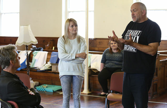 John Godber directing his recent play This Might Hurt. The writer will tackle Brexit in a new work for Sky Arts' Art 50 project. Photo: Amy Charles