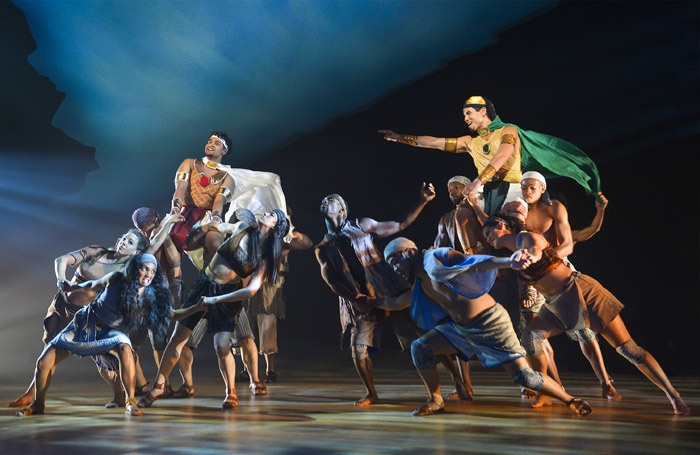 The cast of The Prince of Egypt at Mountain View Center for the Performing Arts, California. Photo: Kevin Berne