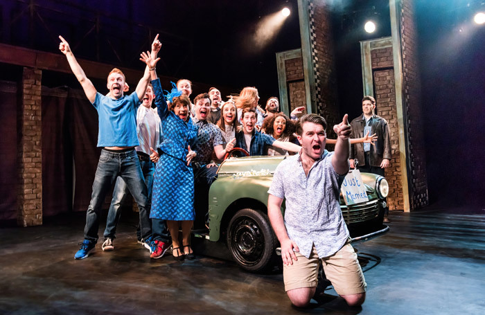The cast of Our House at Churchill Theatre, Bromley. Photo: Adam Trigg