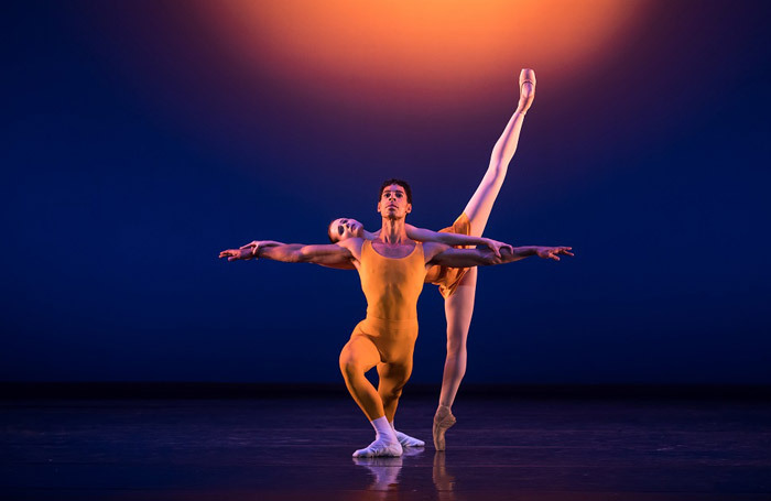 Tyrone Singleton and Jenna Roberts in Concerto at the Royal Opera House, London. Photo: Andy Ross