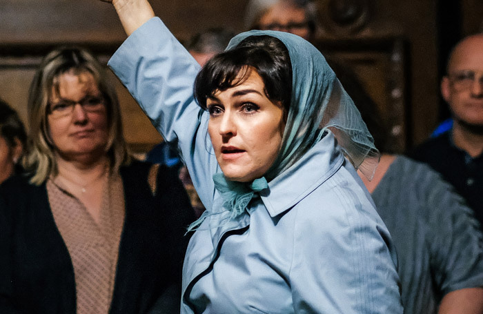 Helen Carter in The Last Testament of Lilian Bilocca at Guildhall, Hull. Photo:  Andrew Billington