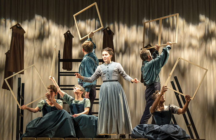 Madeleine Worrall (centre) in Jane Eyre at the National Theatre in 2015. Photo: Manuel Harlan