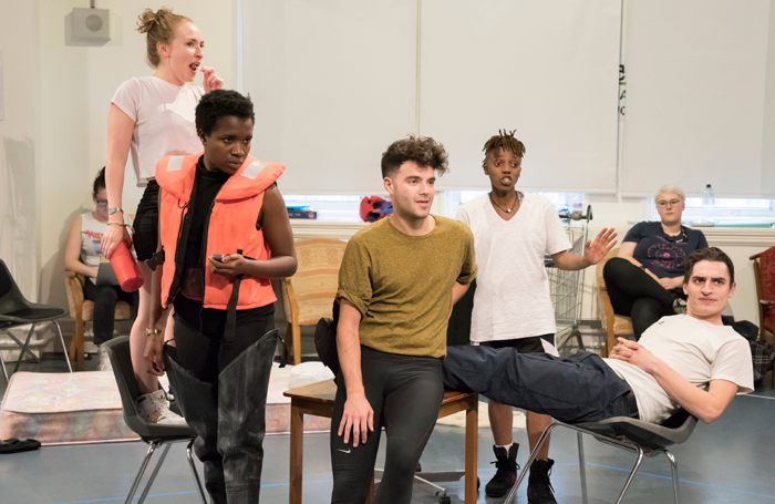 Cast members in rehearsal for Jubilee. Photo: Johan Persson